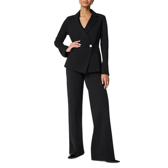 SPANX Jackets & Blazers - NWT Spanx Perfect Asymmetrical Tailored Classic Black Blazer Women’s Size Medium